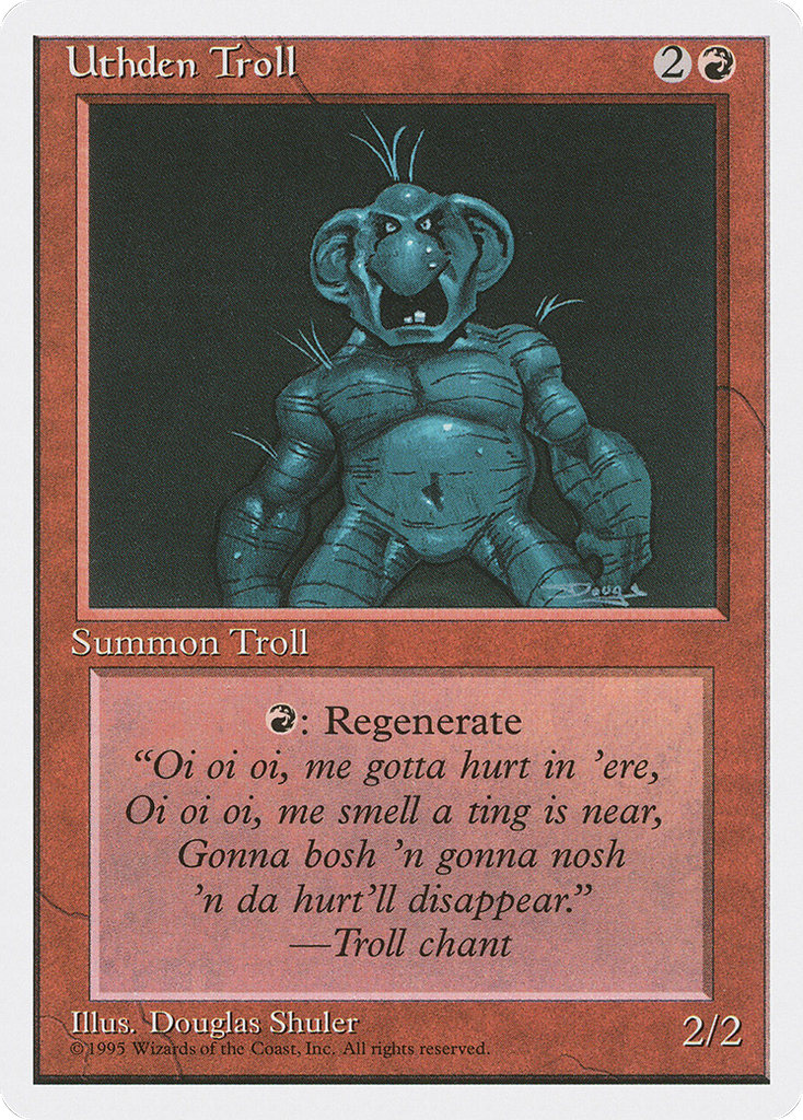 Magic: The Gathering - Uthden Troll - Fourth Edition