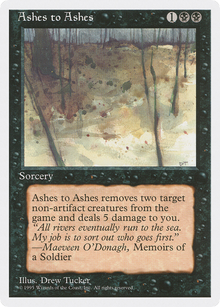 Magic: The Gathering - Ashes to Ashes - Fourth Edition