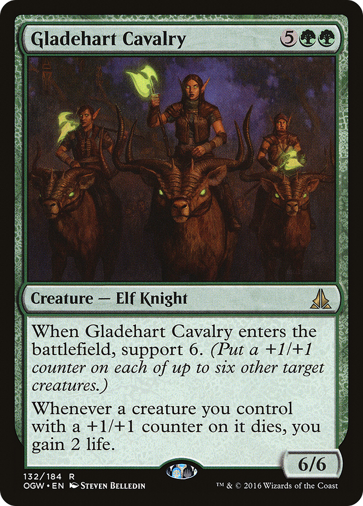 Magic: The Gathering - Gladehart Cavalry - Oath of the Gatewatch