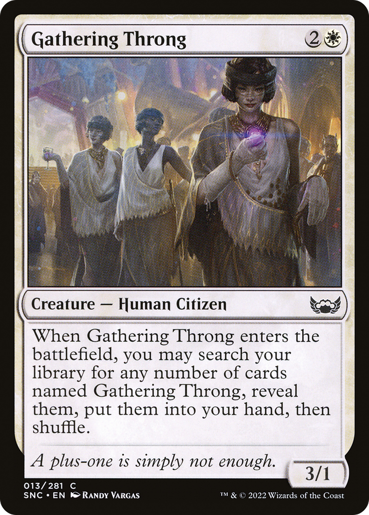 Magic: The Gathering - Gathering Throng - Streets of New Capenna