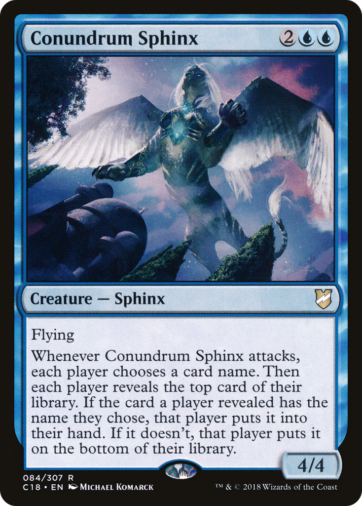 Magic: The Gathering - Conundrum Sphinx - Commander 2018