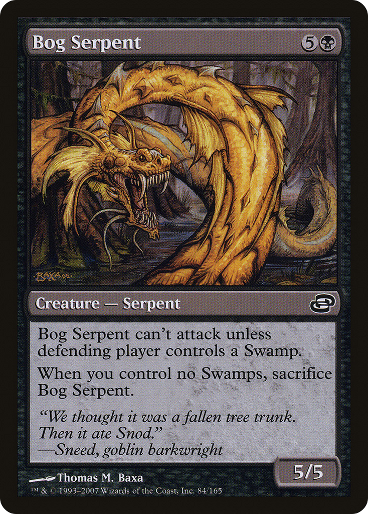 Magic: The Gathering - Bog Serpent - Planar Chaos