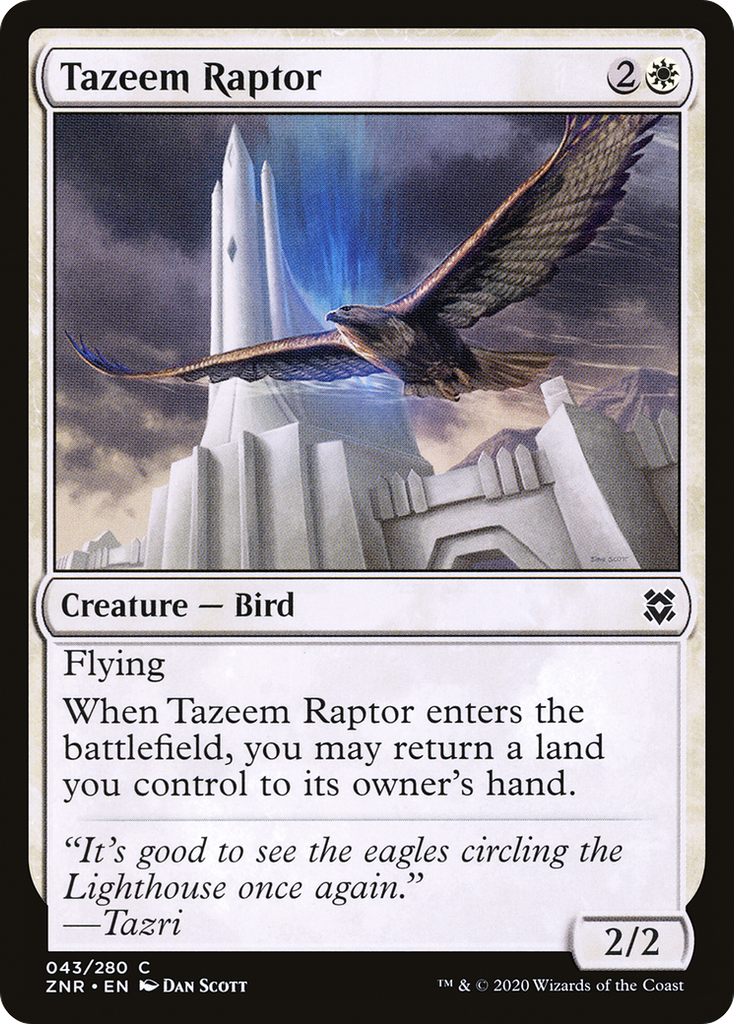 Magic: The Gathering - Tazeem Raptor Foil - Zendikar Rising