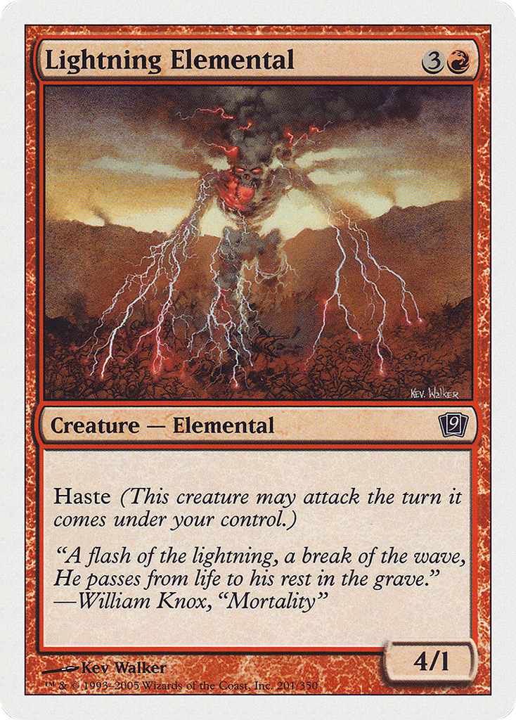 Magic: The Gathering - Lightning Elemental - Ninth Edition