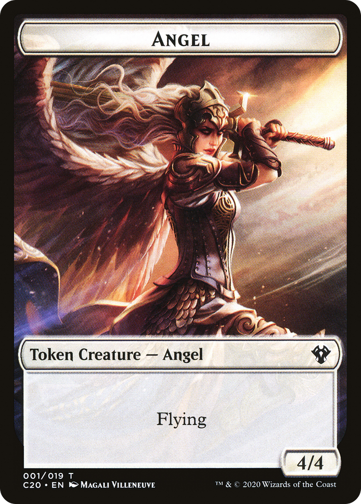 Magic: The Gathering - Angel Token - Commander 2020 Tokens