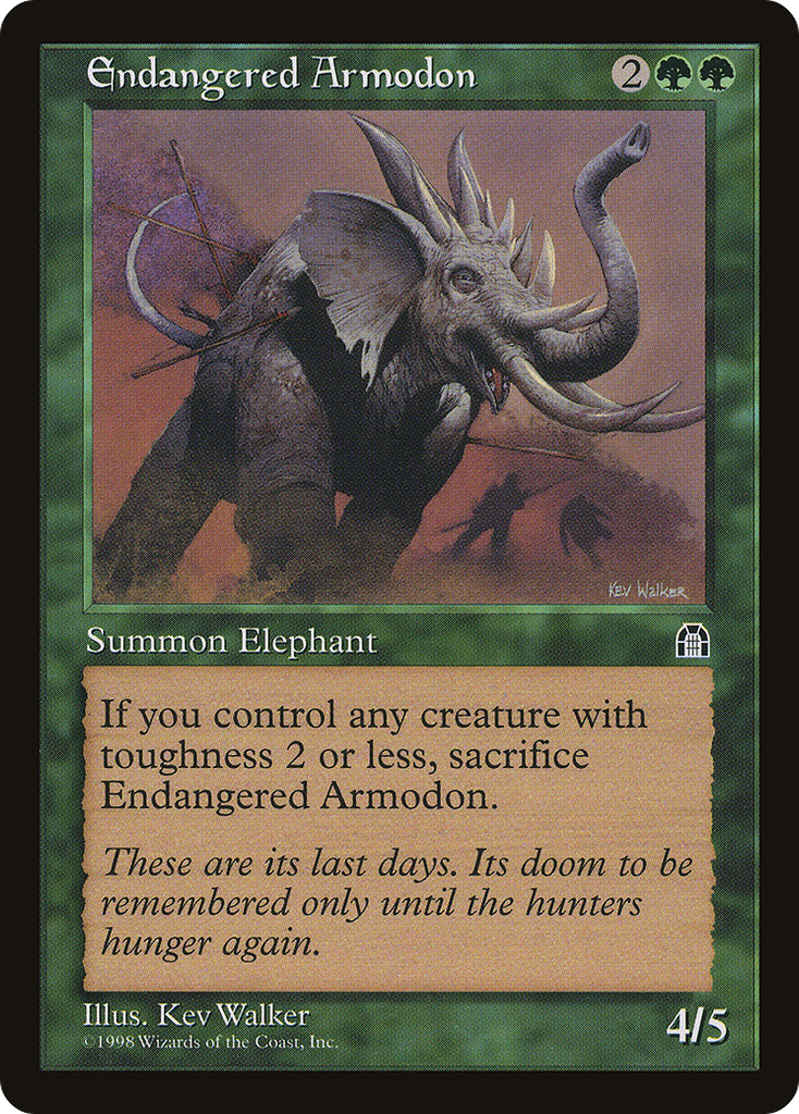 Magic: The Gathering - Endangered Armodon - Stronghold