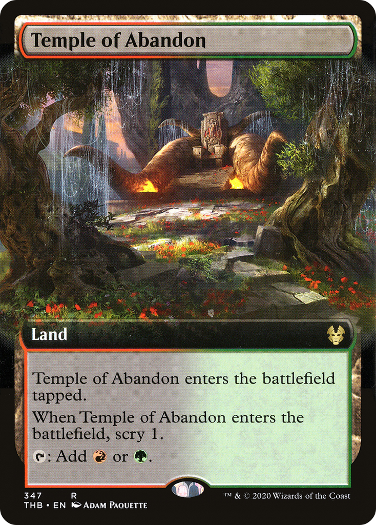 Magic: The Gathering - Temple of Abandon - Theros Beyond Death