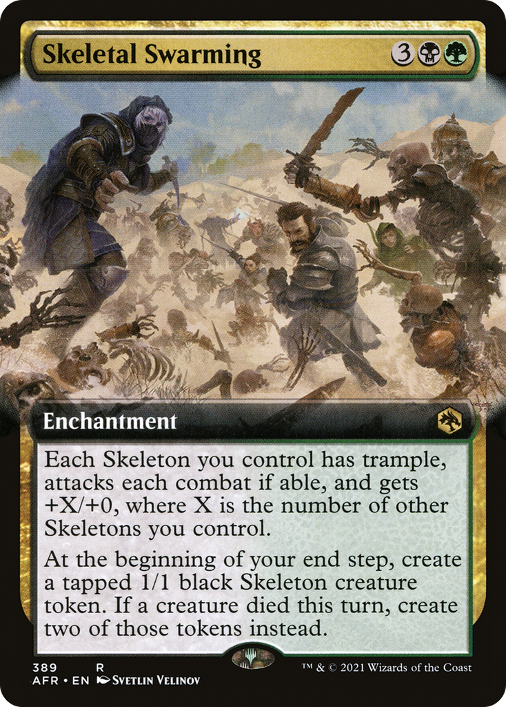 Magic: The Gathering - Skeletal Swarming Foil - Adventures in the Forgotten Realms
