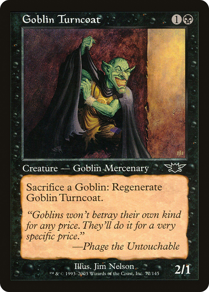 Magic: The Gathering - Goblin Turncoat - Legions