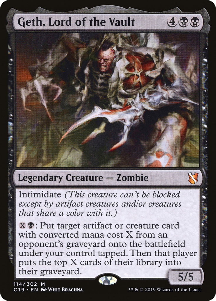 Magic: The Gathering - Geth, Lord of the Vault - Commander 2019