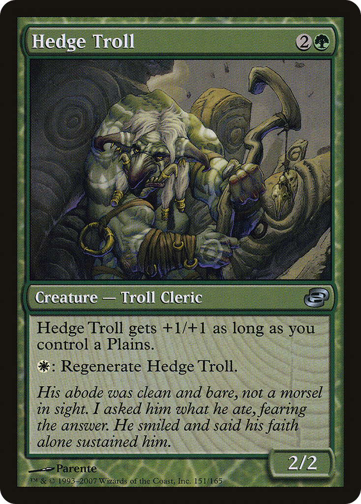 Magic: The Gathering - Hedge Troll - Planar Chaos