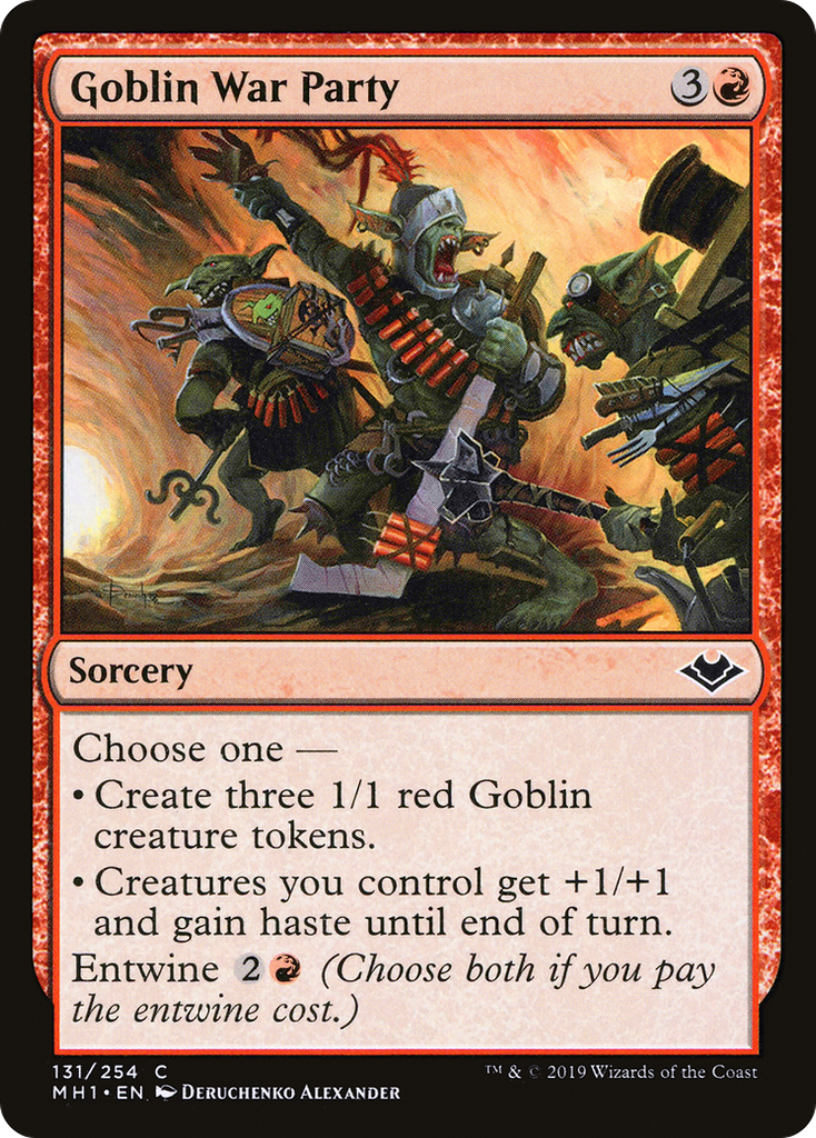 Magic: The Gathering - Goblin War Party Foil - Modern Horizons