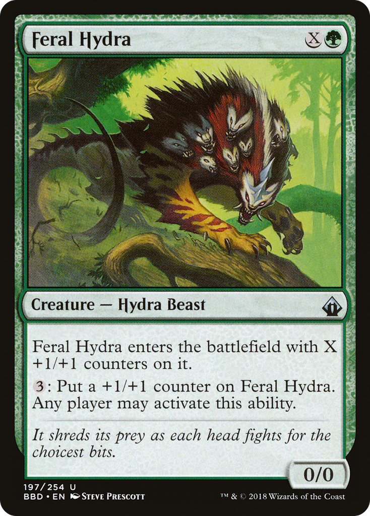 Magic: The Gathering - Feral Hydra - Battlebond