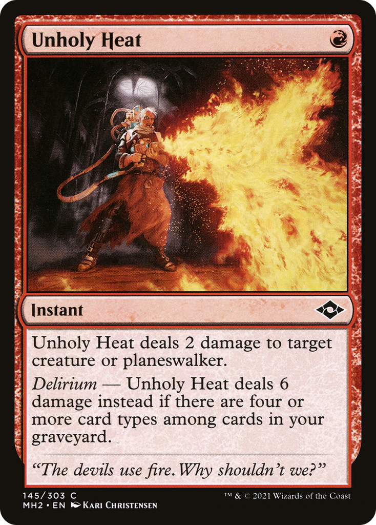 Magic: The Gathering - Unholy Heat Foil - Modern Horizons 2