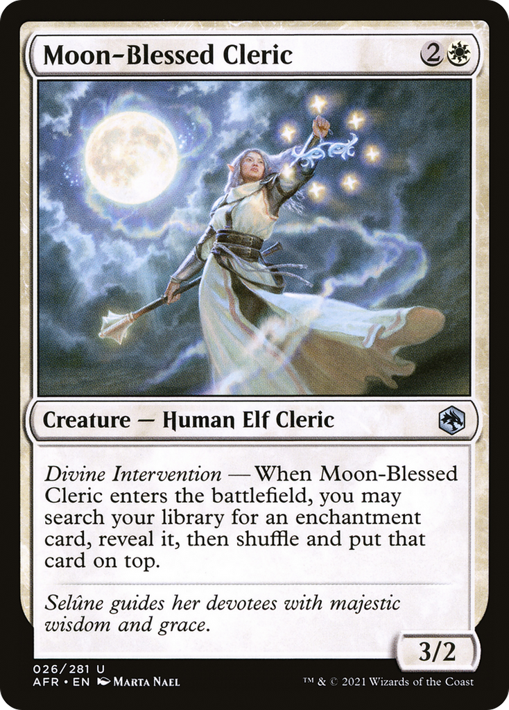 Magic: The Gathering - Moon-Blessed Cleric - Adventures in the Forgotten Realms