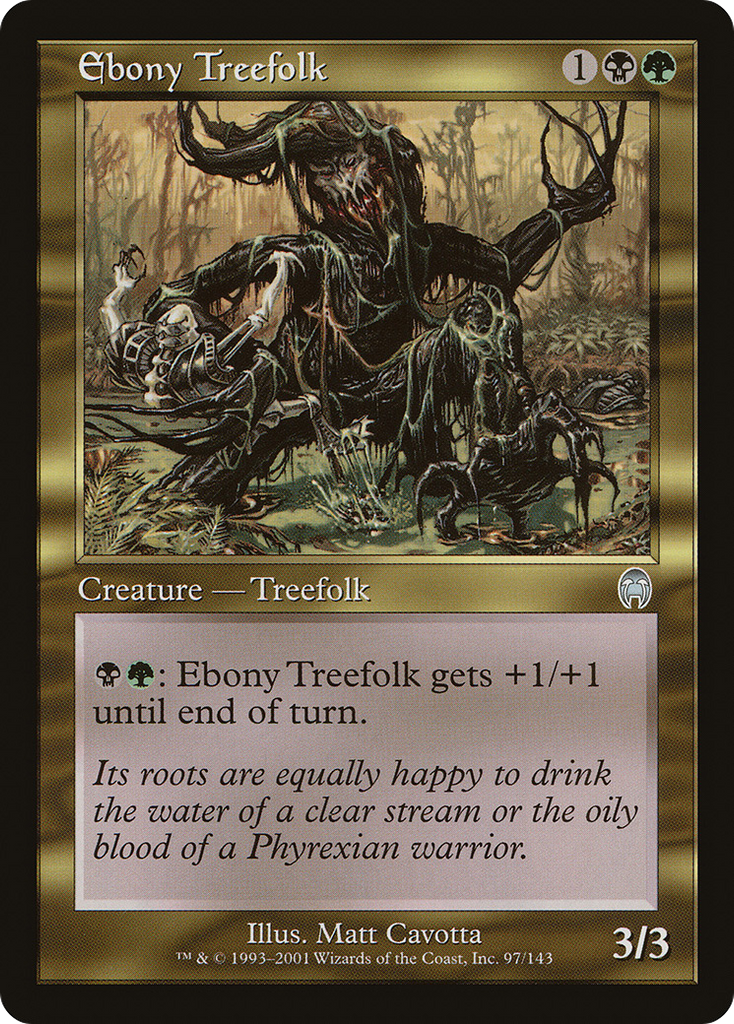 Magic: The Gathering - Ebony Treefolk - Apocalypse