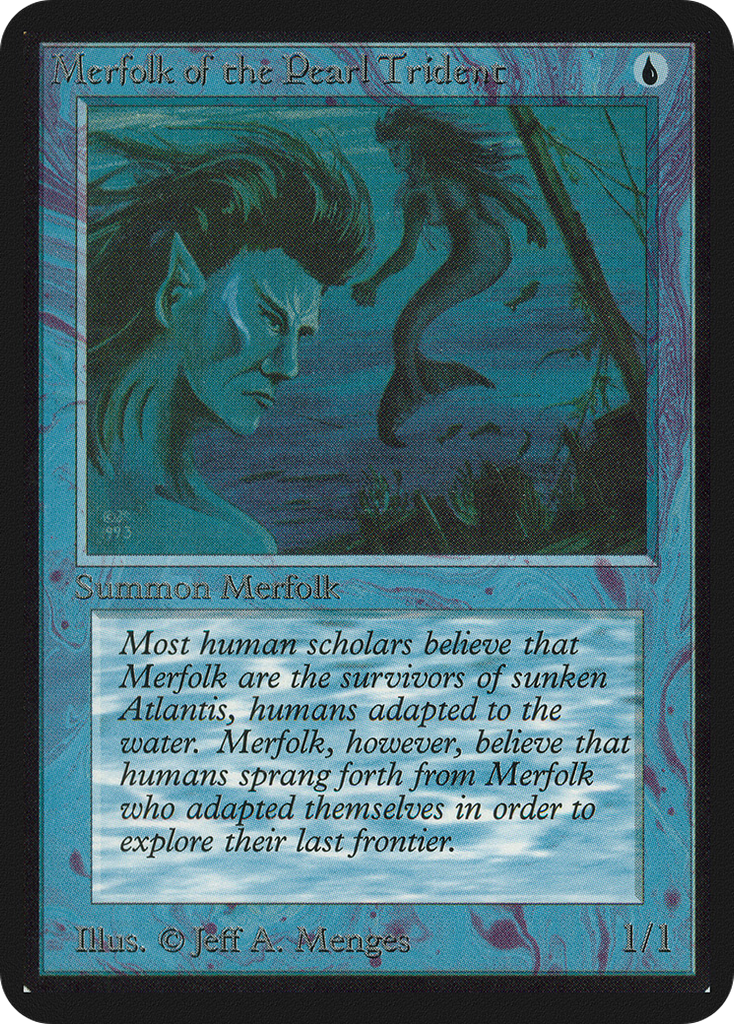 Magic: The Gathering - Merfolk of the Pearl Trident - Limited Edition Alpha