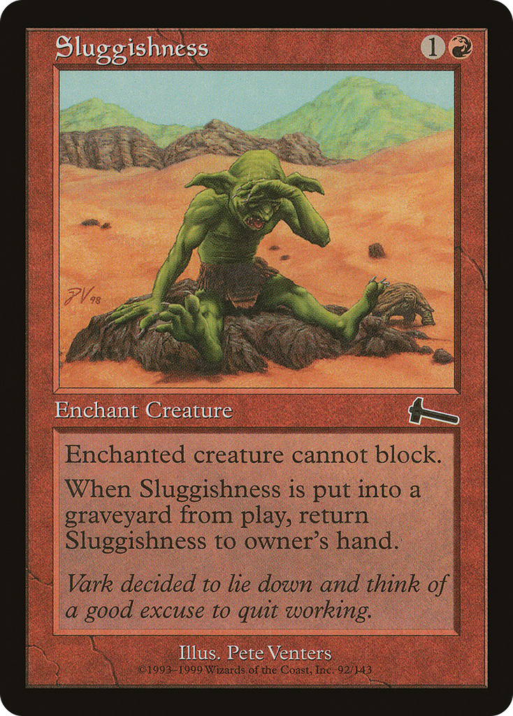 Magic: The Gathering - Sluggishness - Urza's Legacy