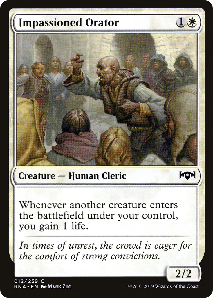 Magic: The Gathering - Impassioned Orator - Ravnica Allegiance