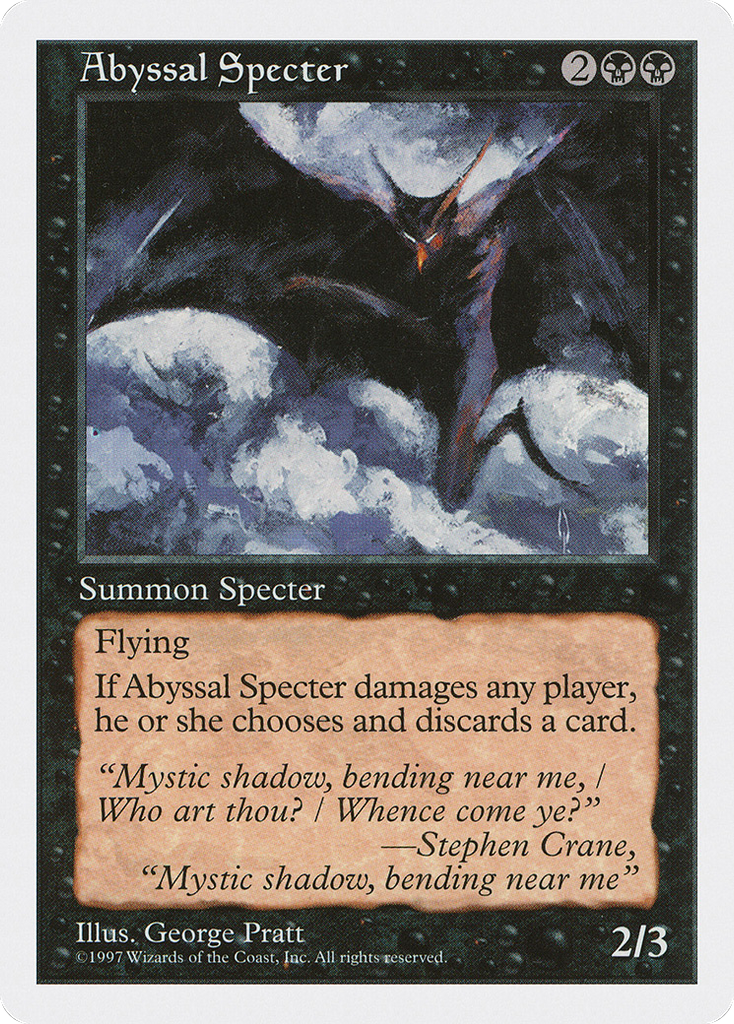 Magic: The Gathering - Abyssal Specter - Fifth Edition