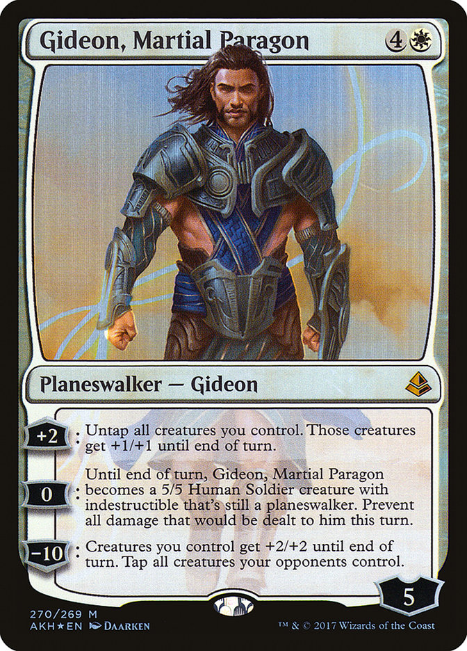Magic the Gathering - Gideon, Martial Paragon Foil - Amonkhet
