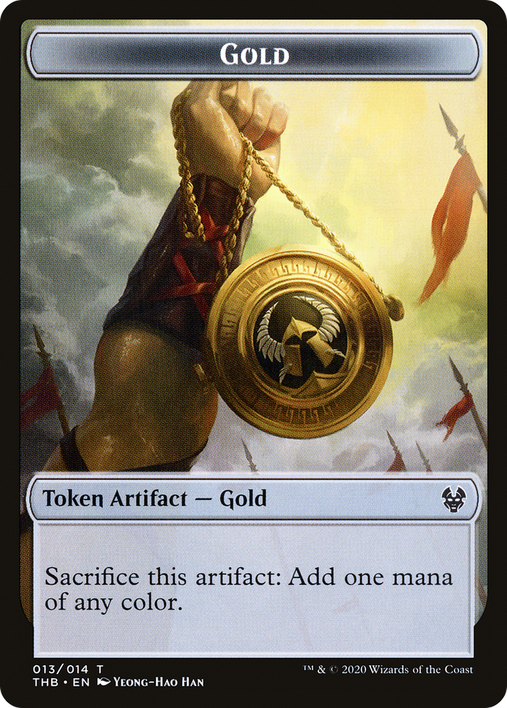 Magic: The Gathering - Gold Token - Theros Beyond Death Tokens