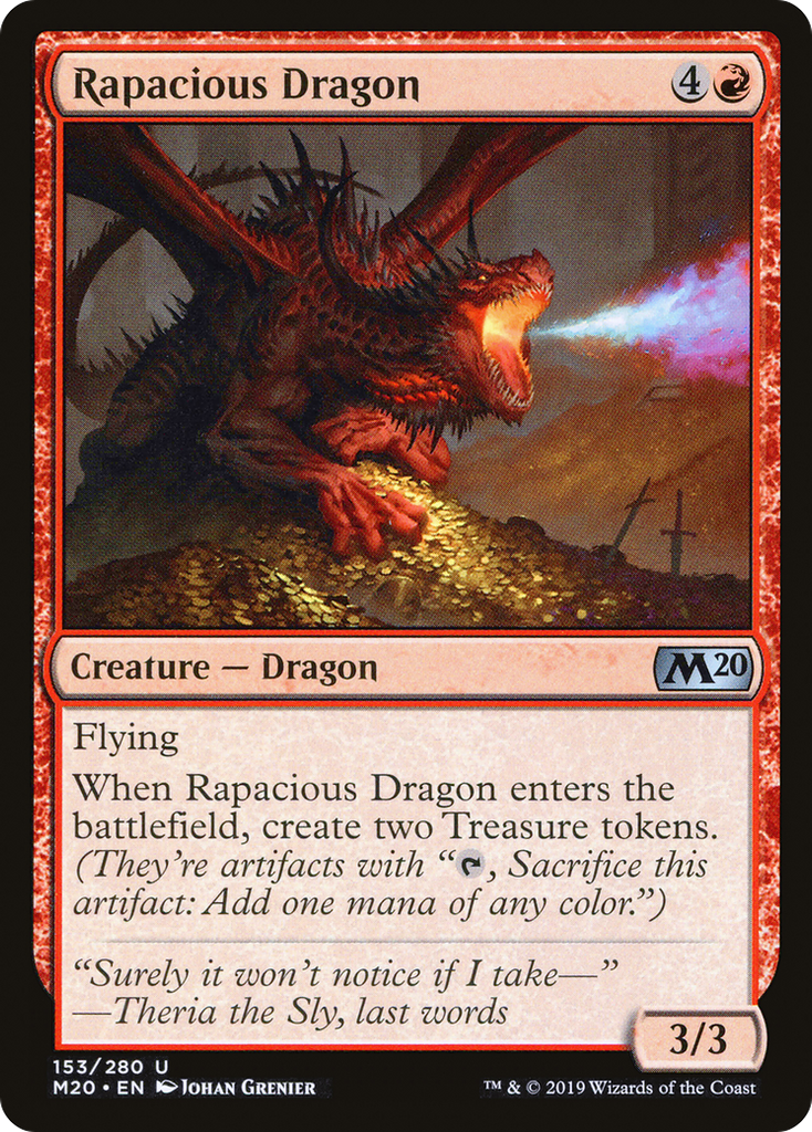 Magic: The Gathering - Rapacious Dragon - Core Set 2020