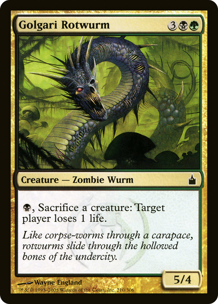 Magic: The Gathering - Golgari Rotwurm - Ravnica: City of Guilds