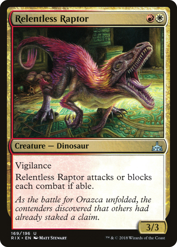 Magic: The Gathering - Relentless Raptor - Rivals of Ixalan