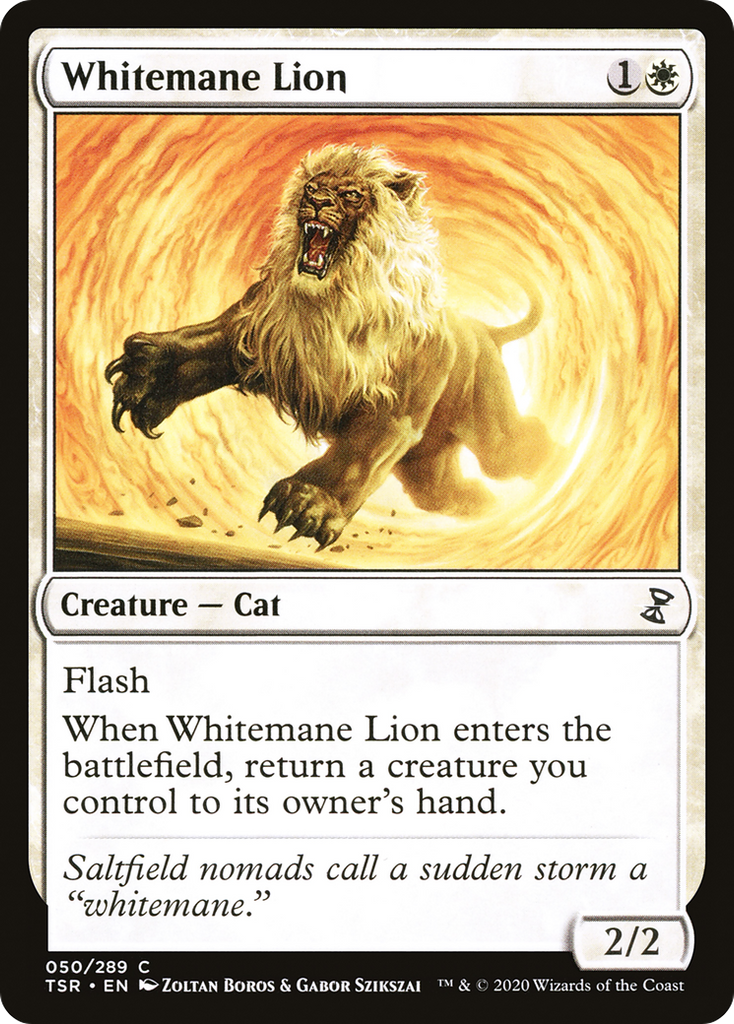 Magic: The Gathering - Whitemane Lion - Time Spiral Remastered
