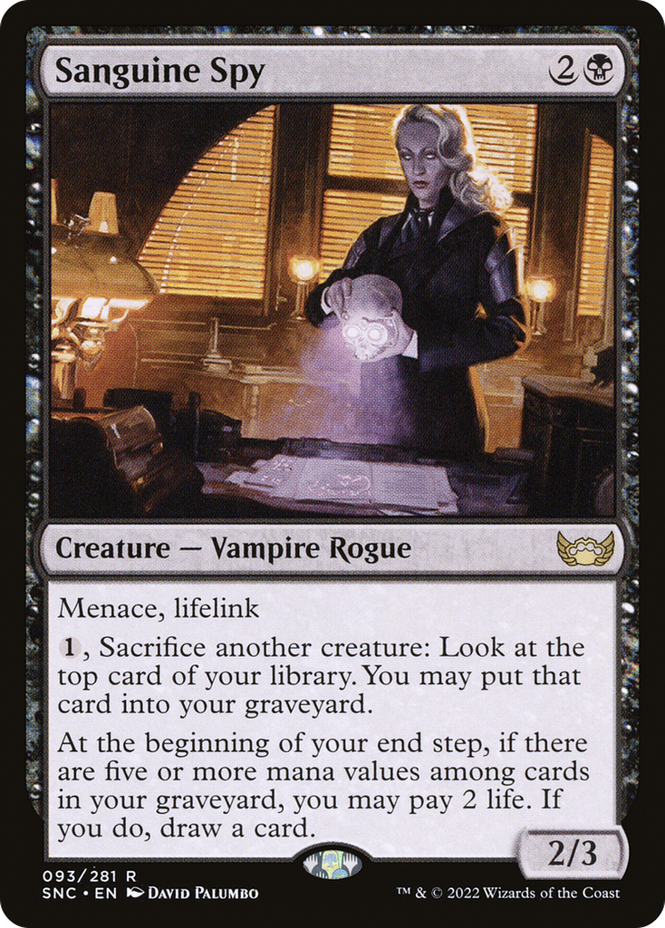 Magic: The Gathering - Sanguine Spy Foil - Streets of New Capenna