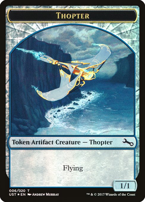 Magic the Gathering - Thopter // Thopter Token Foil - Unstable Tokens
