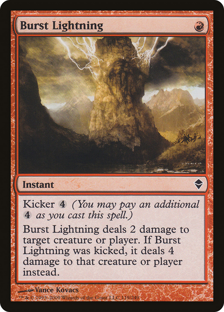 Magic: The Gathering - Burst Lightning - Zendikar