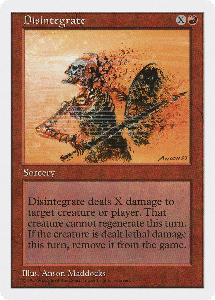 Magic: The Gathering - Disintegrate - Fifth Edition
