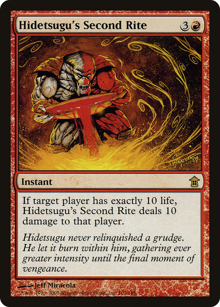 Magic: The Gathering - Hidetsugu's Second Rite - Saviors of Kamigawa