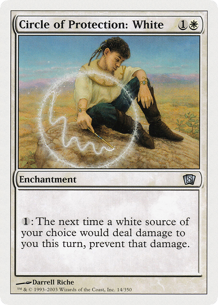 Magic: The Gathering - Circle of Protection: White - Eighth Edition