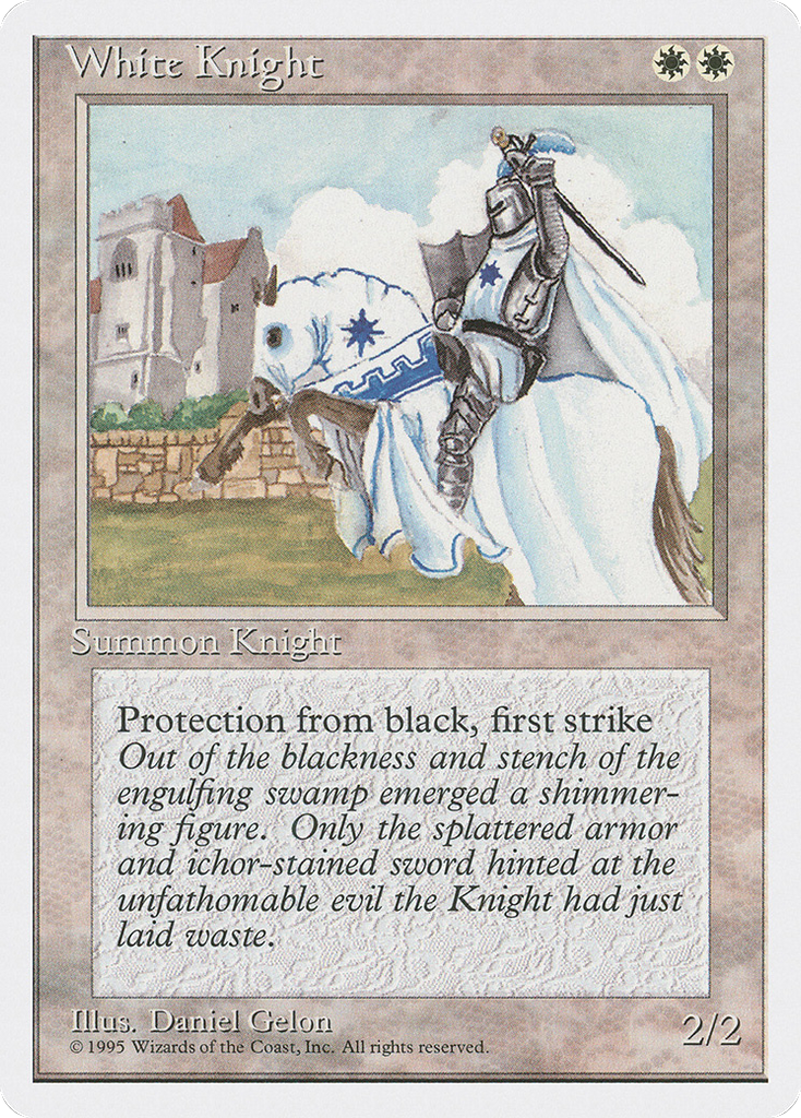 Magic: The Gathering - White Knight - Fourth Edition