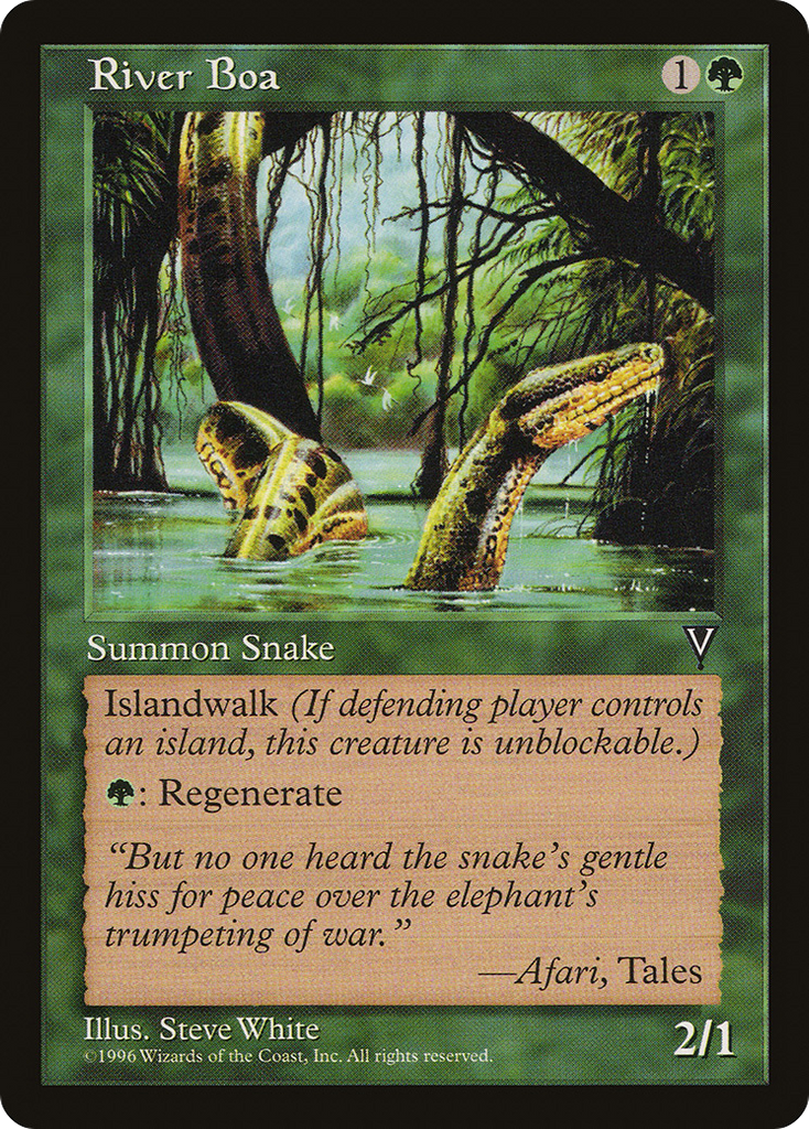 Magic: The Gathering - River Boa - Visions