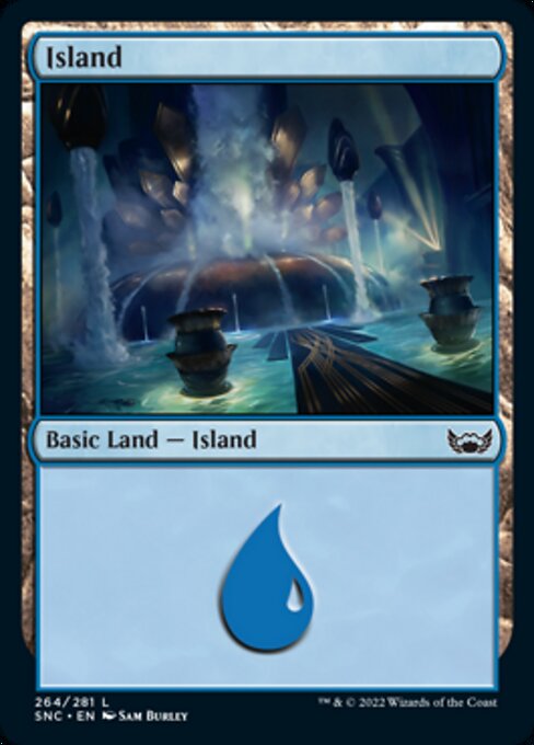 Magic the Gathering - Island #264 Foil - Streets of New Capenna