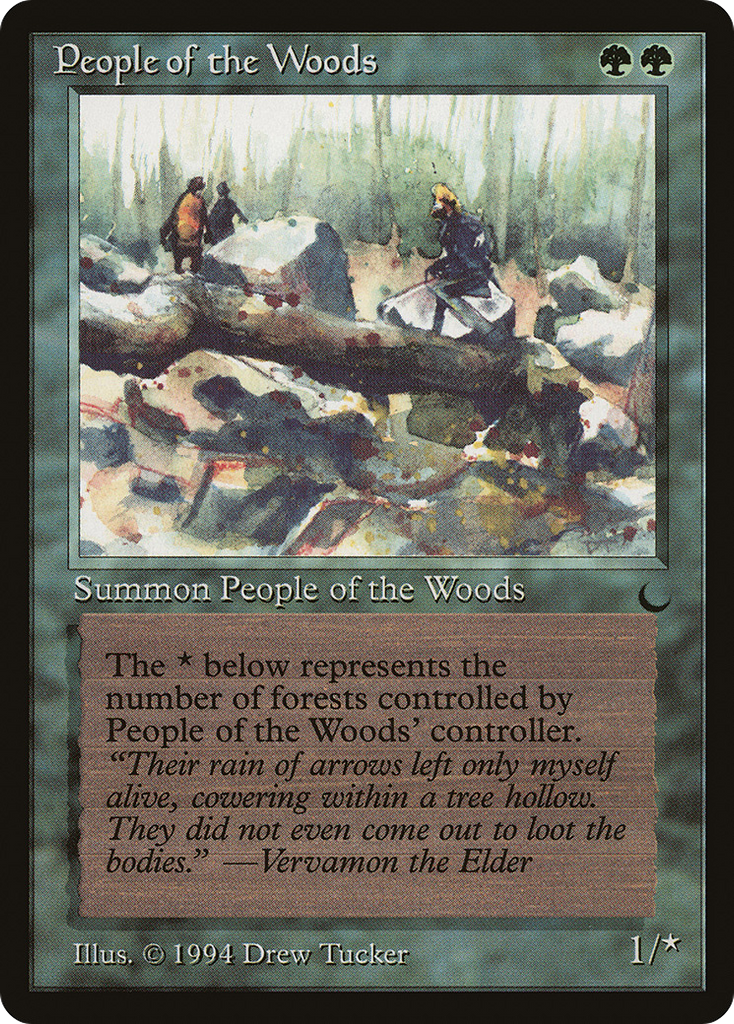 Magic: The Gathering - People of the Woods - The Dark
