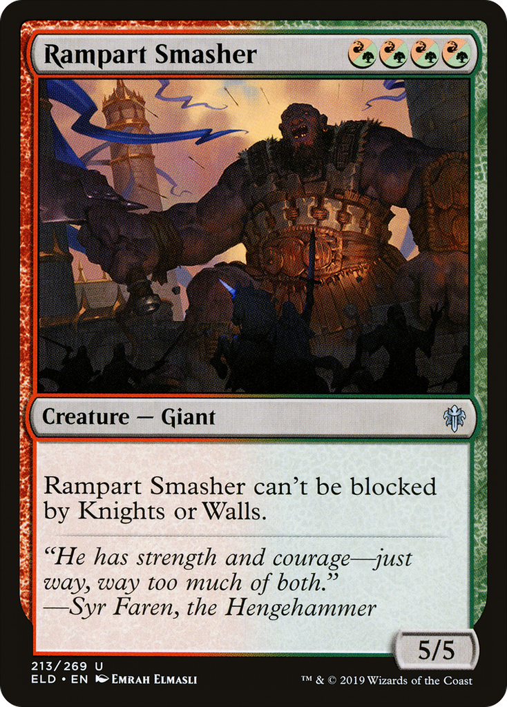 Magic: The Gathering - Rampart Smasher - Throne of Eldraine