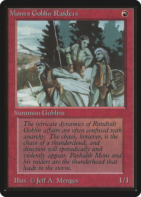 Magic: The Gathering - Mons's Goblin Raiders - Limited Edition Beta