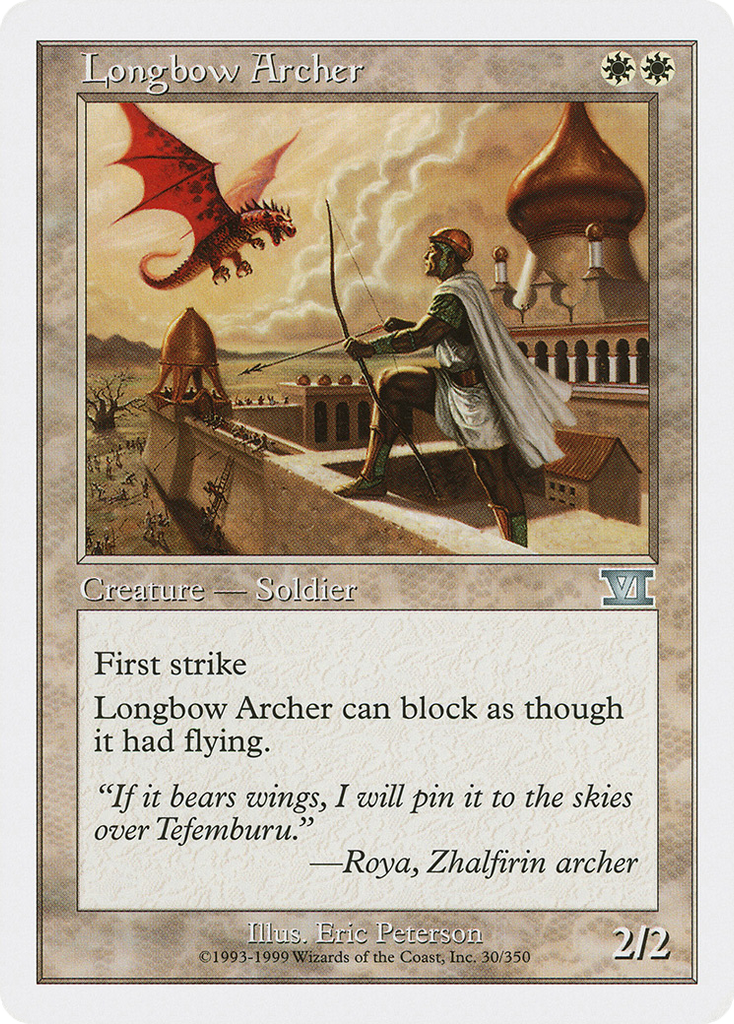 Magic: The Gathering - Longbow Archer - Classic Sixth Edition