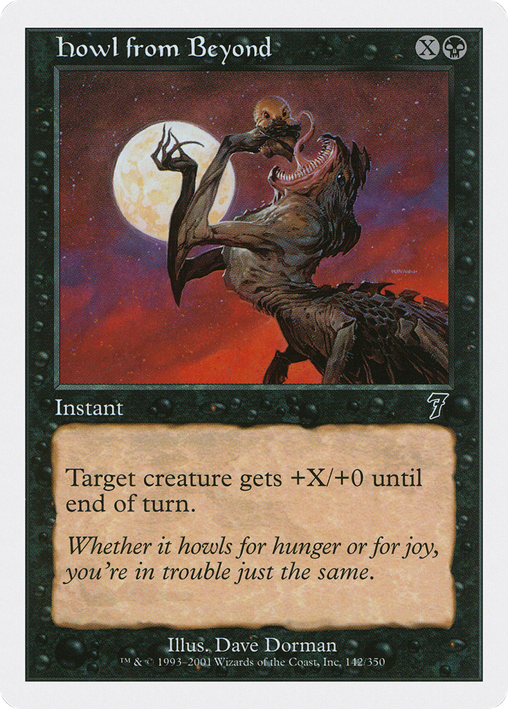 Magic: The Gathering - Howl from Beyond - Seventh Edition