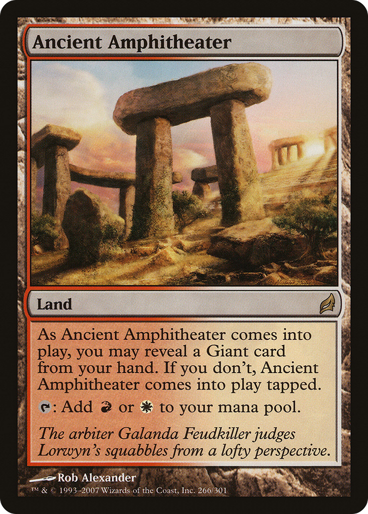 Magic: The Gathering - Ancient Amphitheater - Lorwyn