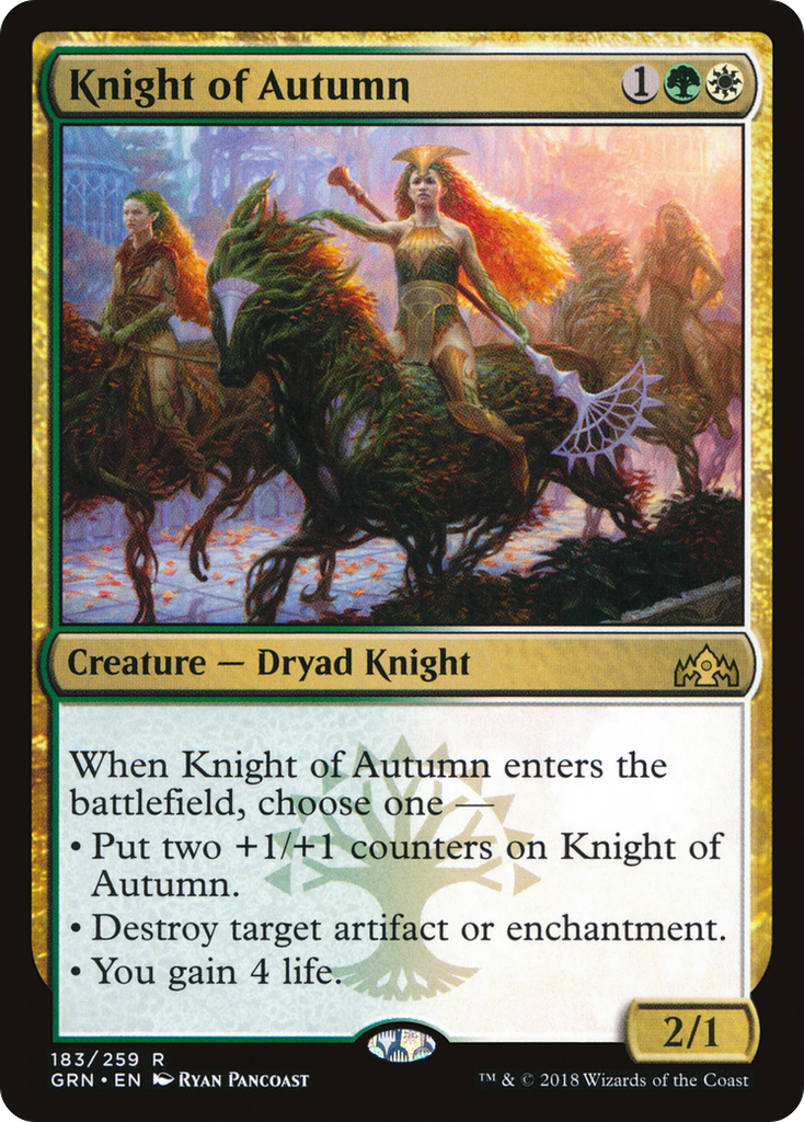 Magic: The Gathering - Knight of Autumn - Guilds of Ravnica