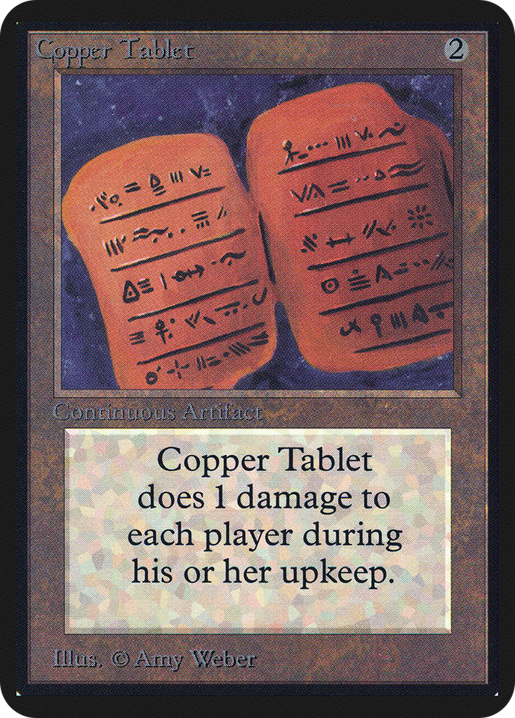 Magic: The Gathering - Copper Tablet - Limited Edition Alpha