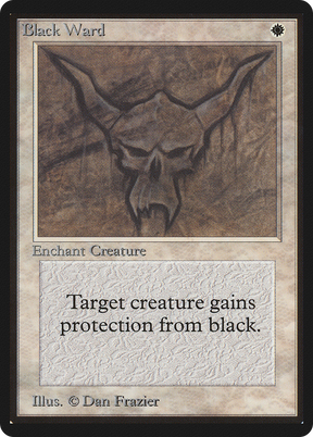 Magic: The Gathering - Black Ward - Limited Edition Beta