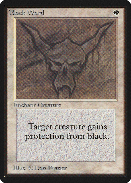 Magic: The Gathering - Black Ward - Limited Edition Beta