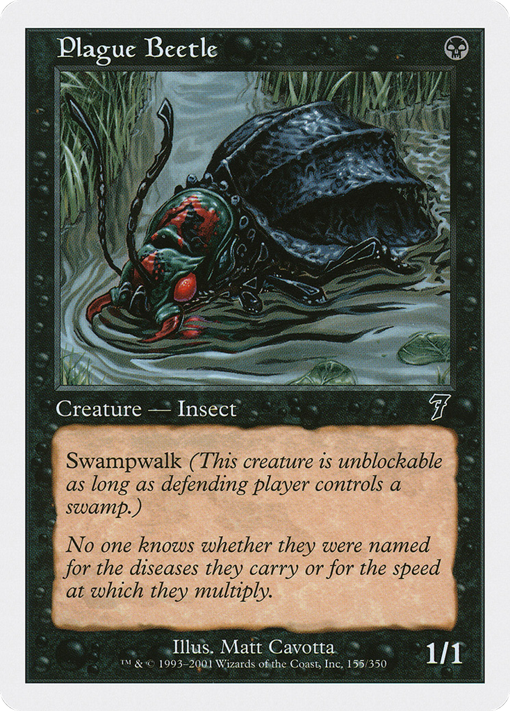 Magic: The Gathering - Plague Beetle - Seventh Edition